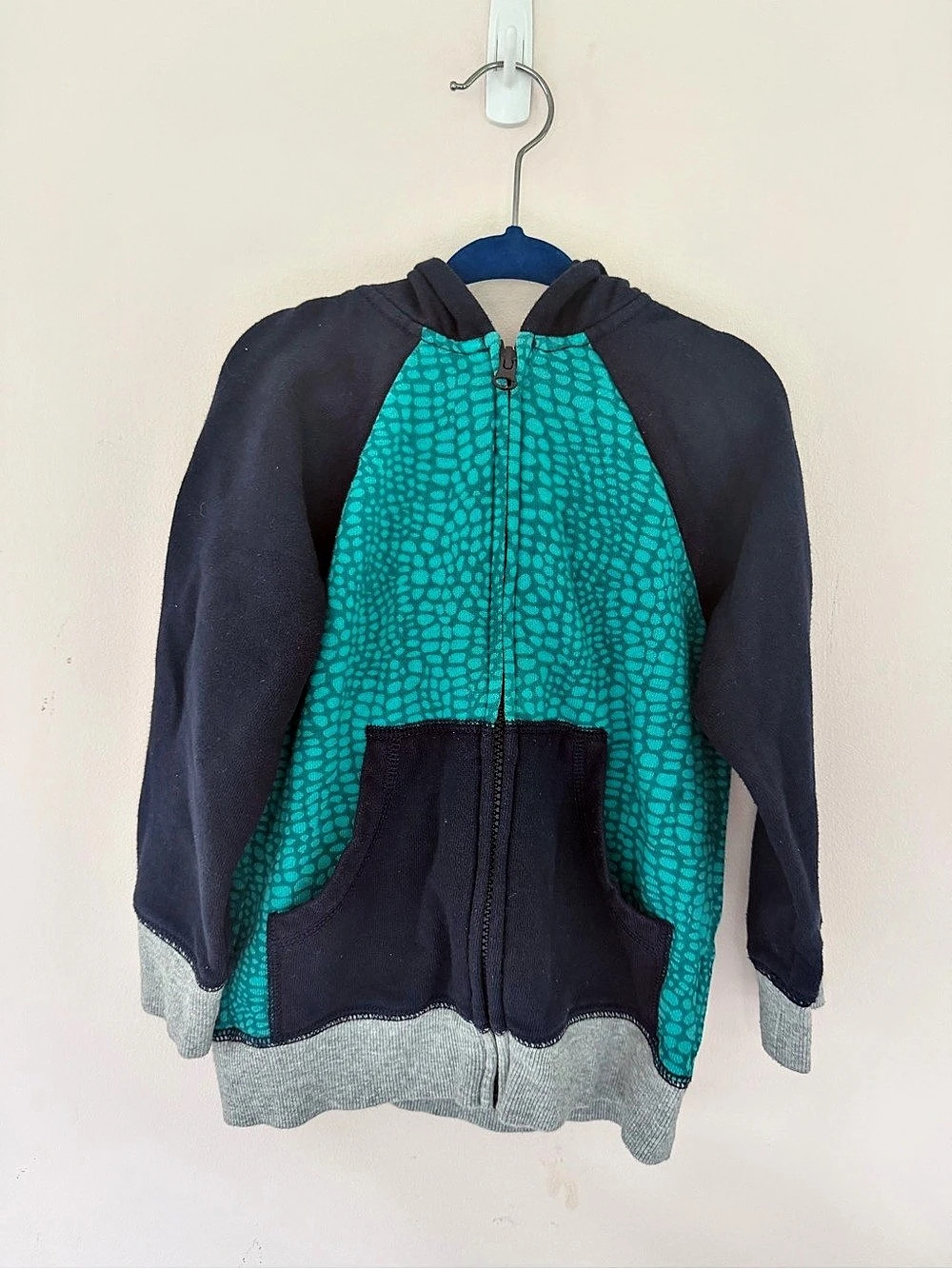 Gymboree Boys Green Camo Dinosaur Zip Up Hoodie Boys 4T